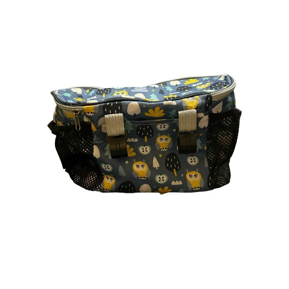 Adjustable Stroller Bag/organizer, multi pocket, owl themed